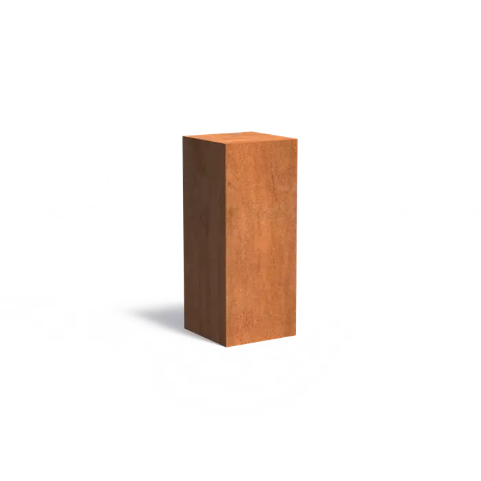 Sockel aus Cortenstahl
