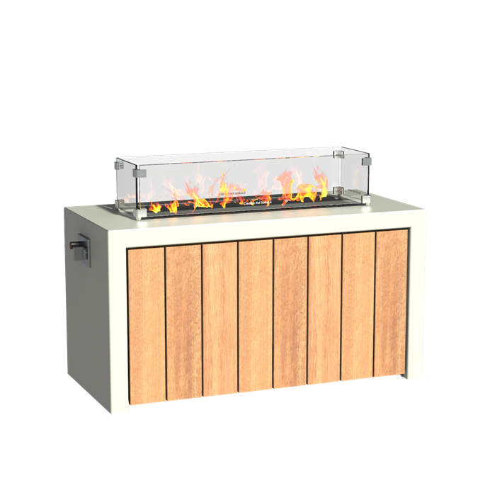 Gasbrenner aus Aluminium (112,9cm x 5cm x 60cm)