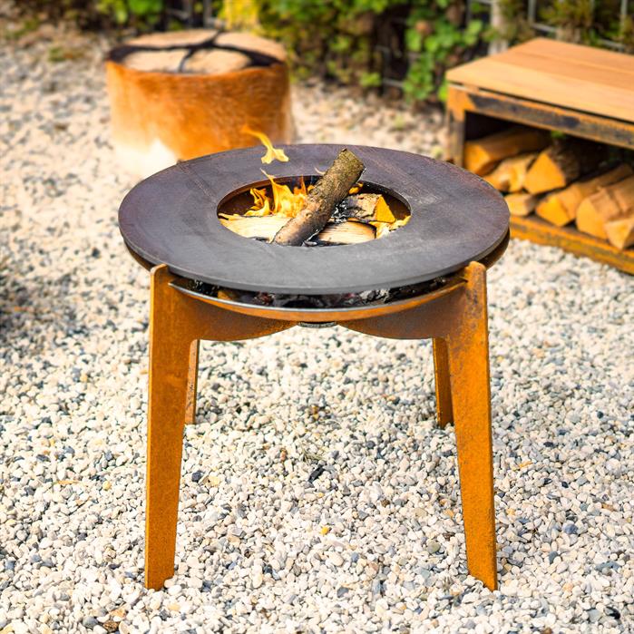 Feuerschale "Pebbles" mit Grillplatte