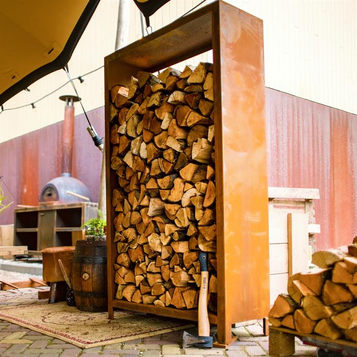 Holzlager 80 cm x 40 cm x 180 cm