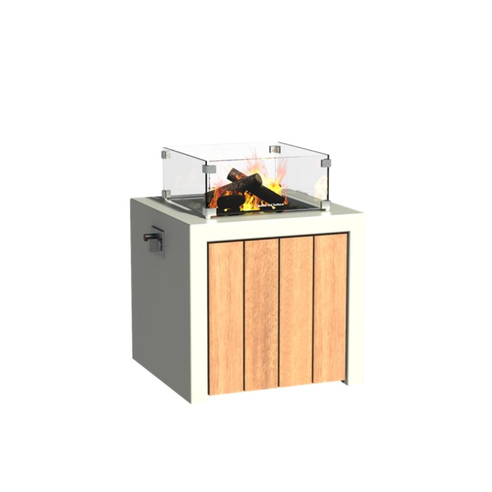 Gasbrenner aus Aluminium (62,9cm x 62,9cm x 60cm)