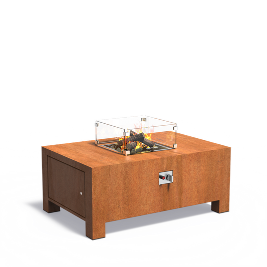 Gasbrenner aus Cortenstahl (120cm x 80cm x 50cm)