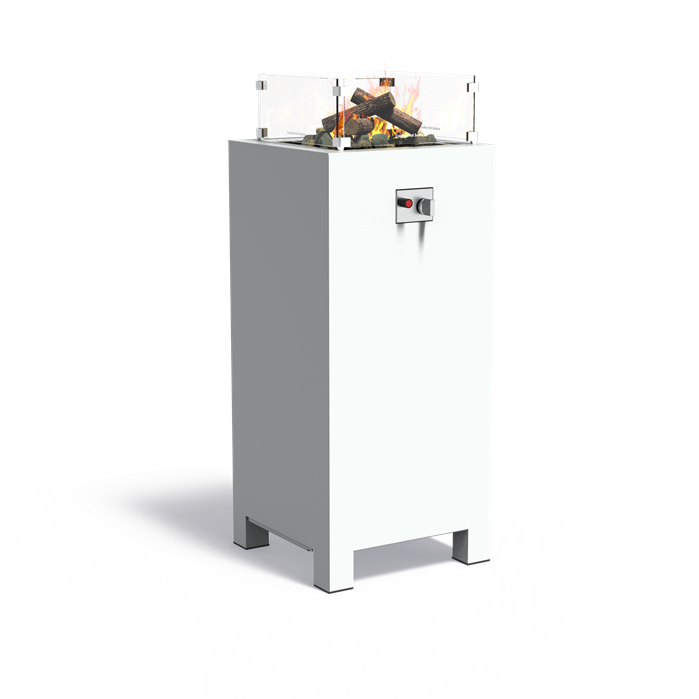 Gasbrenner aus Aluminium (55cm x 55cm x 120cm)