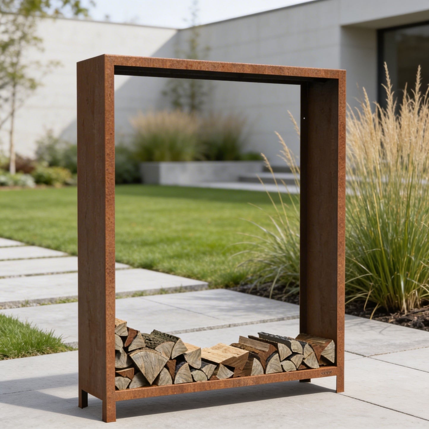 Holzlager 150 cm x 40 cm x 180 cm