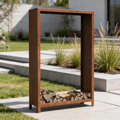 Holzlager 120 cm x 40 cm x 180 cm