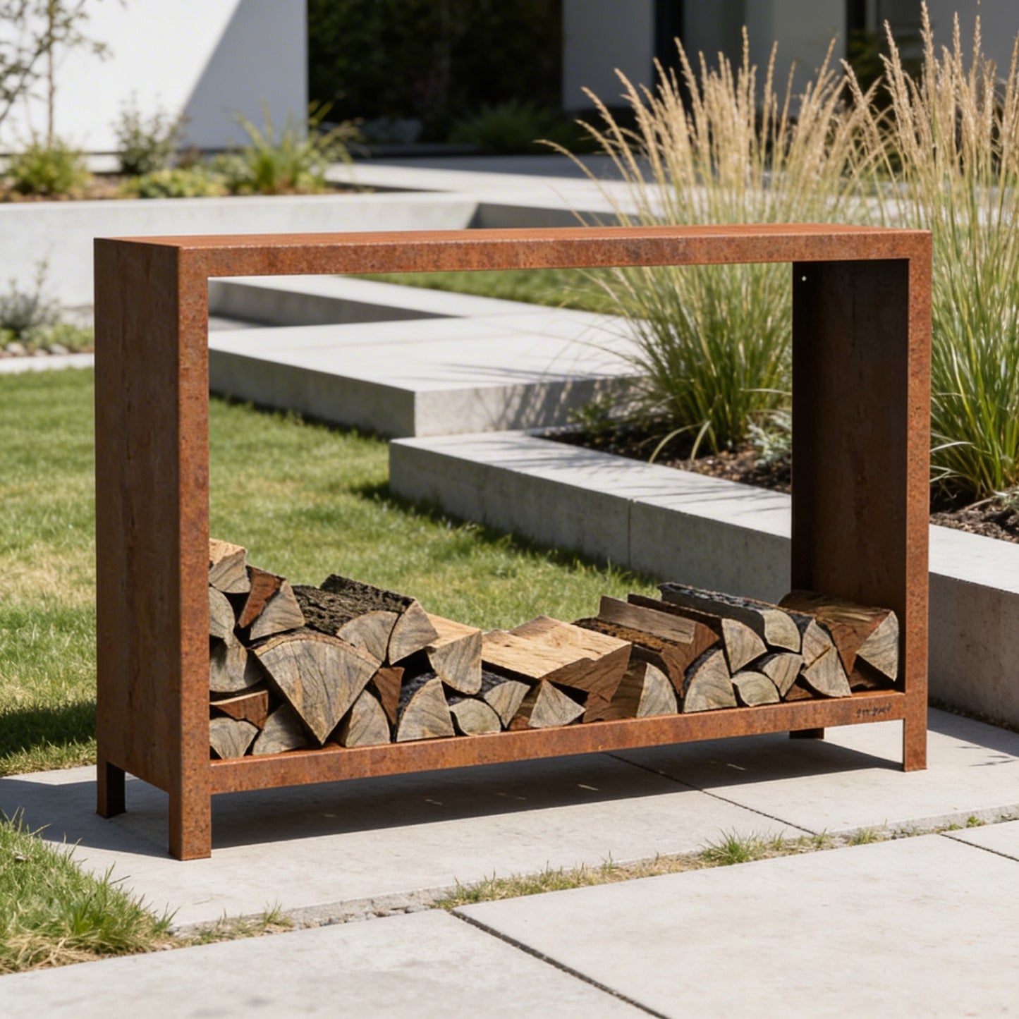 Holzlager 150 cm x 40 cm x 100 cm