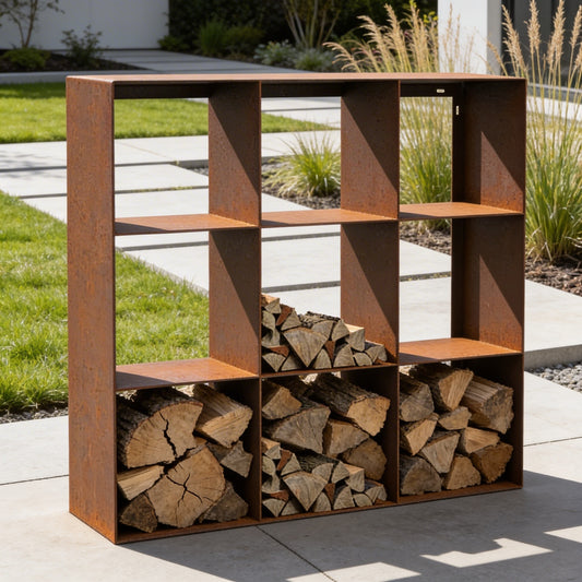 Holzlager 150 cm x 150 cm