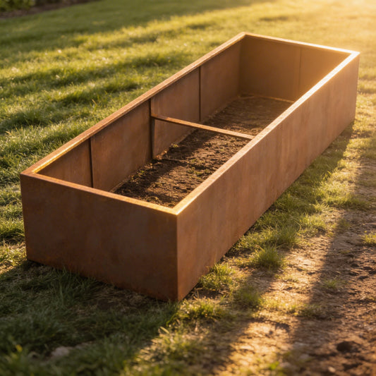 Hochbeete aus Cortenstahl "ohne Boden"