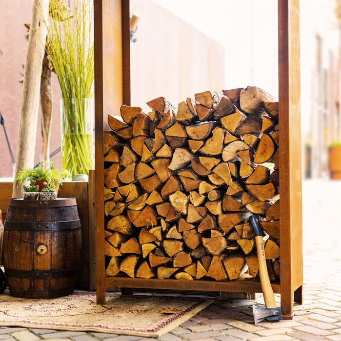 Holzlager 150 cm x 40 cm x 100 cm